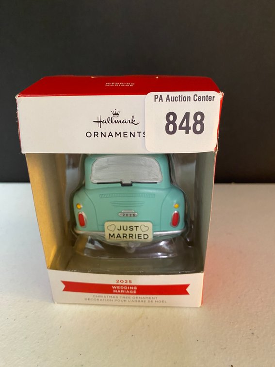 New Just Married Christmas Ornament