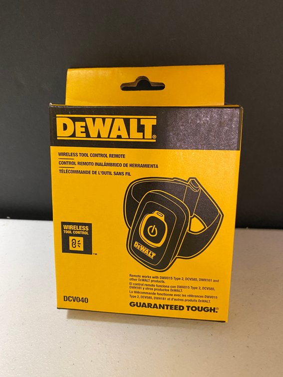 New DeWALT Wireless Tool Control Remote