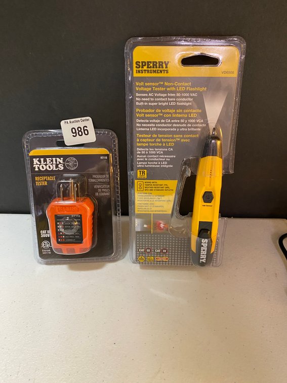Sperry Instruments Voltage Tester & Klein Tools Receptacle Tester