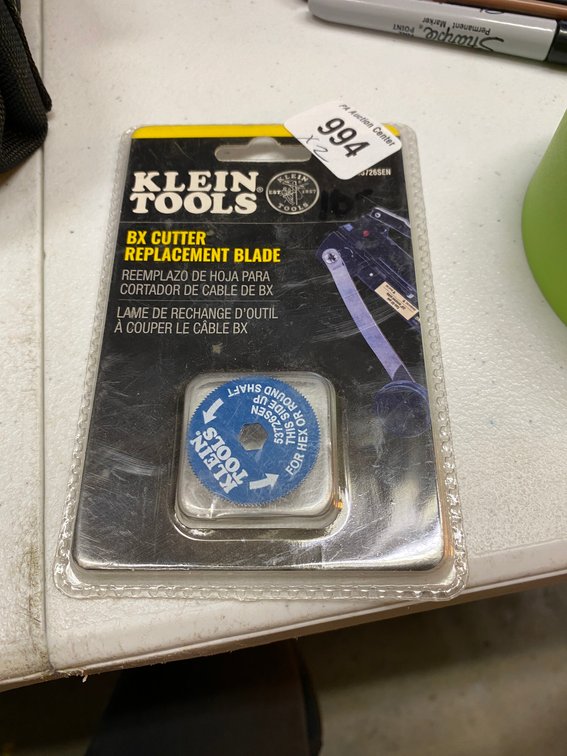 (2x) Klein Tools BX Cutter Replacement Blade