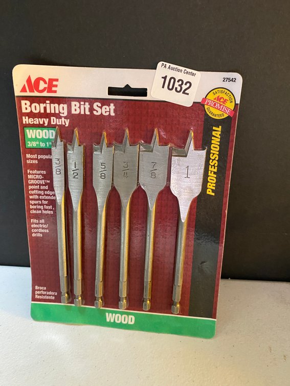 Ace 6pc wood Boring Bit Set