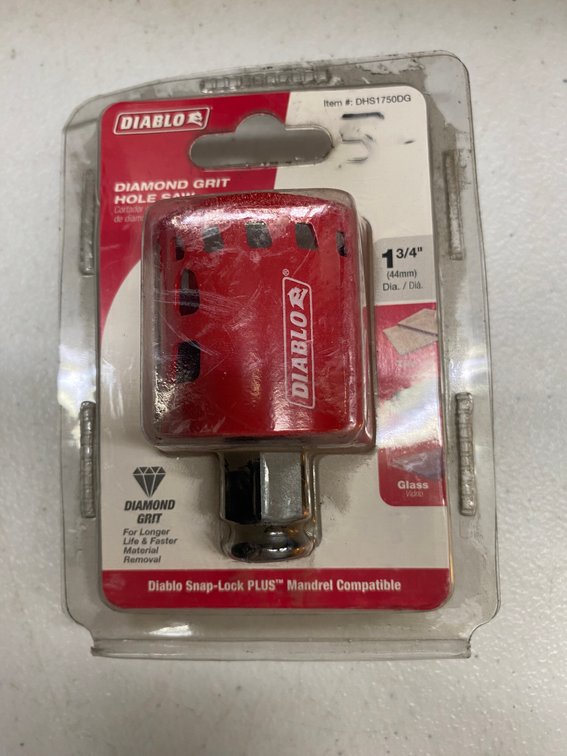 (2x)Diablo 1 3/4" Diamond Grit Hole Saw