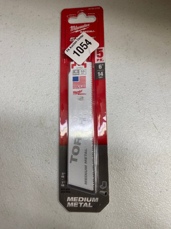 Milwaukee 5pk 6" 14TPI Sawzall Blades