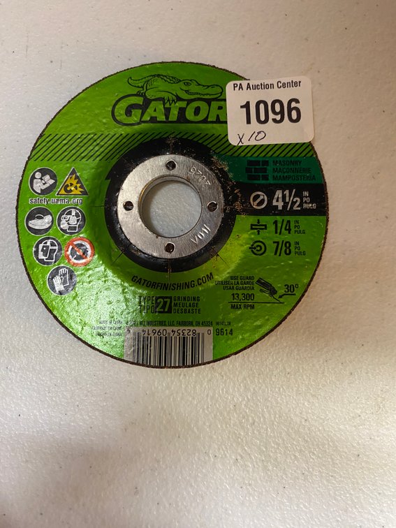 (10x) Gator 4 1/2" Masonry Cut Off Wheel
