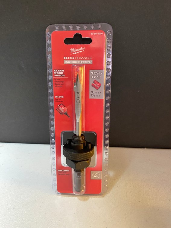 (2x)Milwaukee 1 3/8"-6 1/4" Clean Wood Arbor