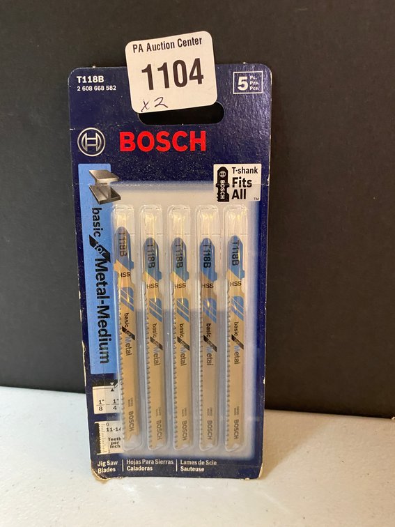 (2x) Bosch 5pc Med Metal Jig Saw Blades