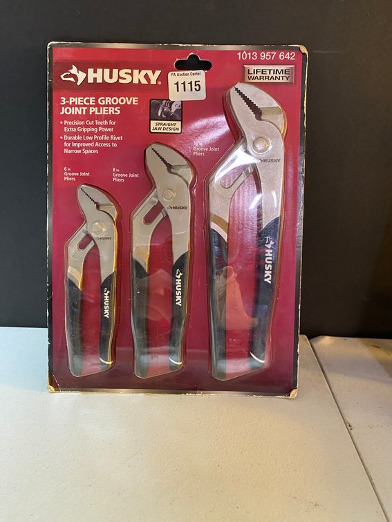 Husky 3pc. Groove Joint Pliers