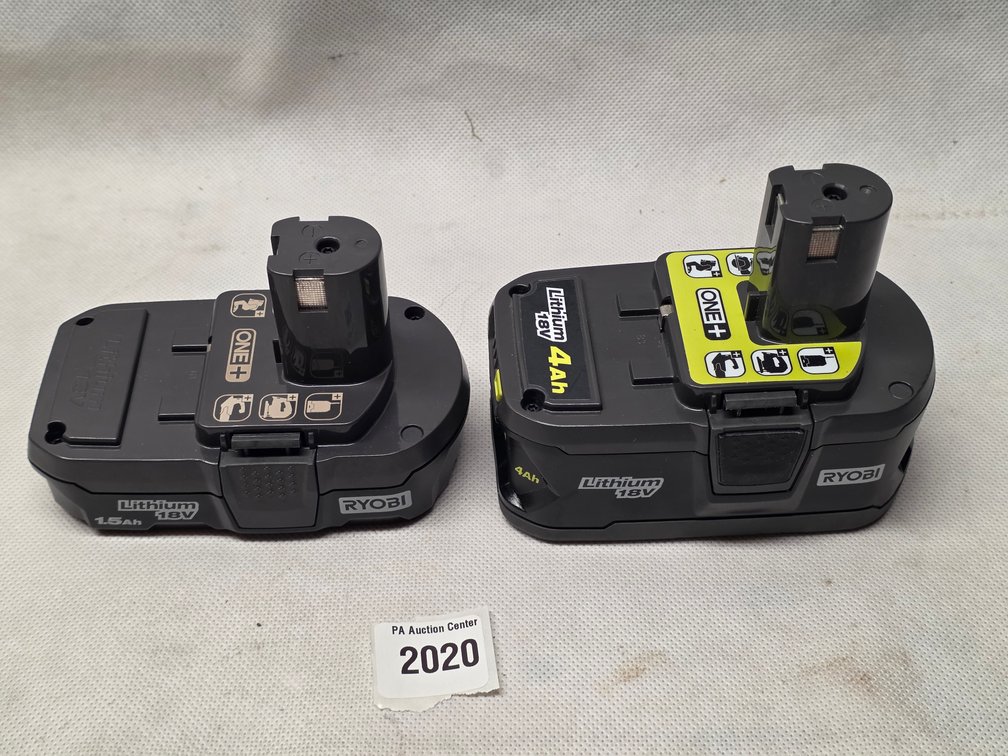 Ryobi 18V Lithium Battery Pack Set P189 & P197 - AS-IS