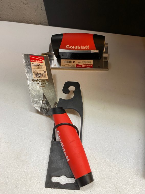 5"x2" Margin Trowel & 6"x3" Concrete Groover