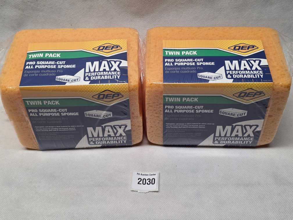 QEP MAX Pro Square-Cut All-Purpose Sponge Twin Pack