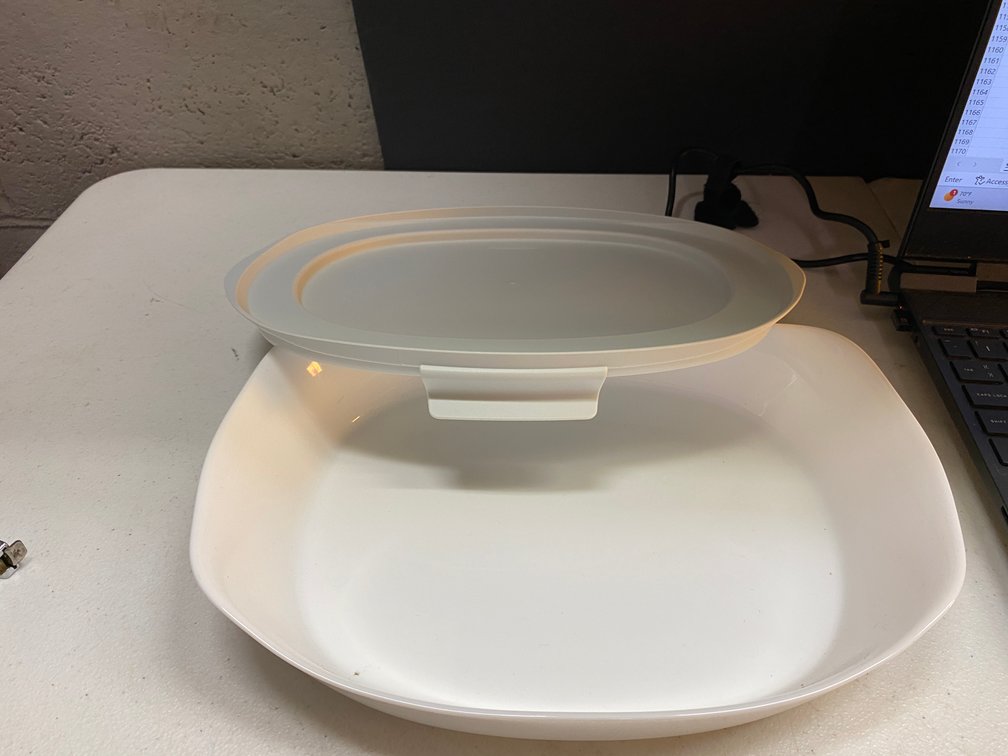 (2x) 1.10L Casserole Dish W/Lid