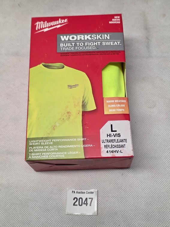 Milwaukee WorkSkin Hi-Vis Performance T-Shirt Size L