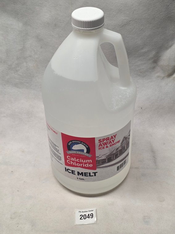 Bare Ground Winter Solutions Calcium Chloride Ice Melt 1 Gal