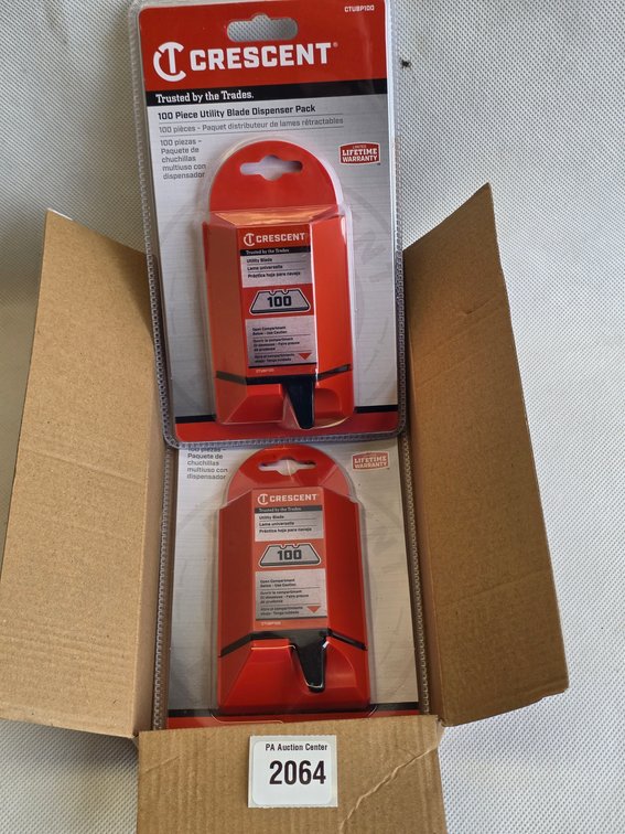 Lot of 2 Crescent 100 Utility Blade Dispenser