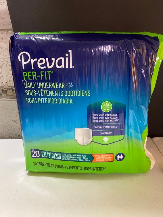 (4x) Prevail  20pk XXL Daily Underwear