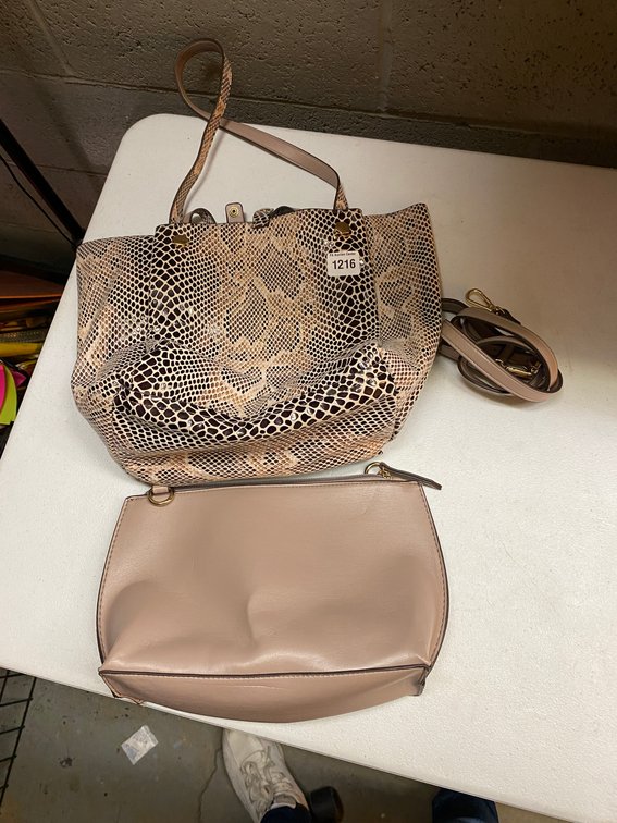 Sondra Roberts Squared Purse & Silhouette Bag