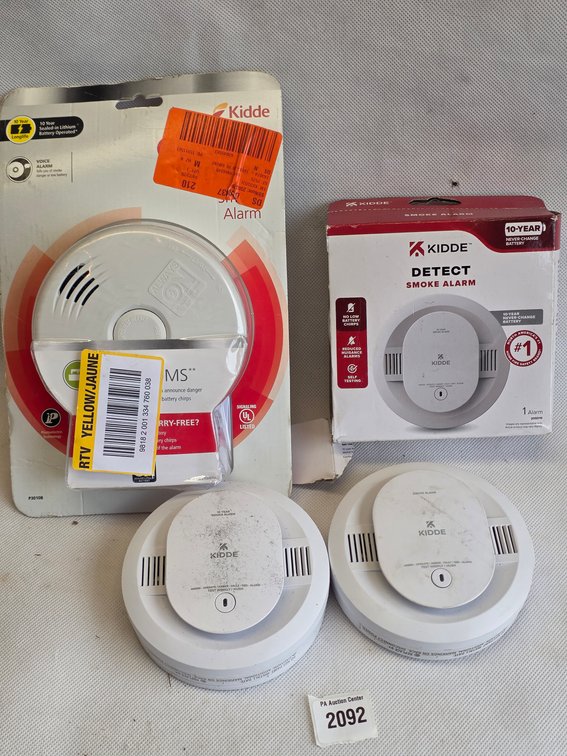 Kidde Smoke Alarm Lot with 10-Year Battery Units