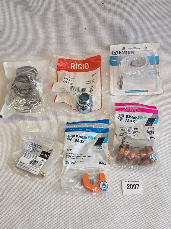 Multi-Brand Plumbing Fittings and Clamps Assortment Bundle