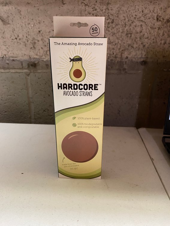 (2x)50ct Hardcore Avocado Straws