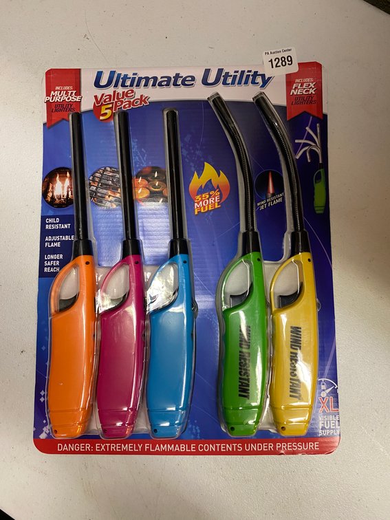 5pk Ultimate Utility Long Neck Lighters