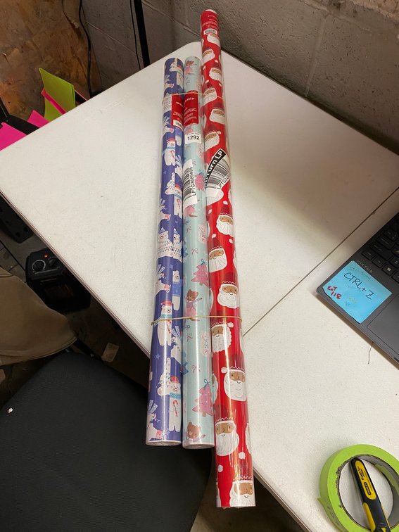 3 New Rolls Of Gift Wrap