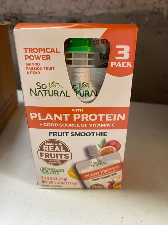 (5x)3pk So Natural Fruit Smoothie Pouches