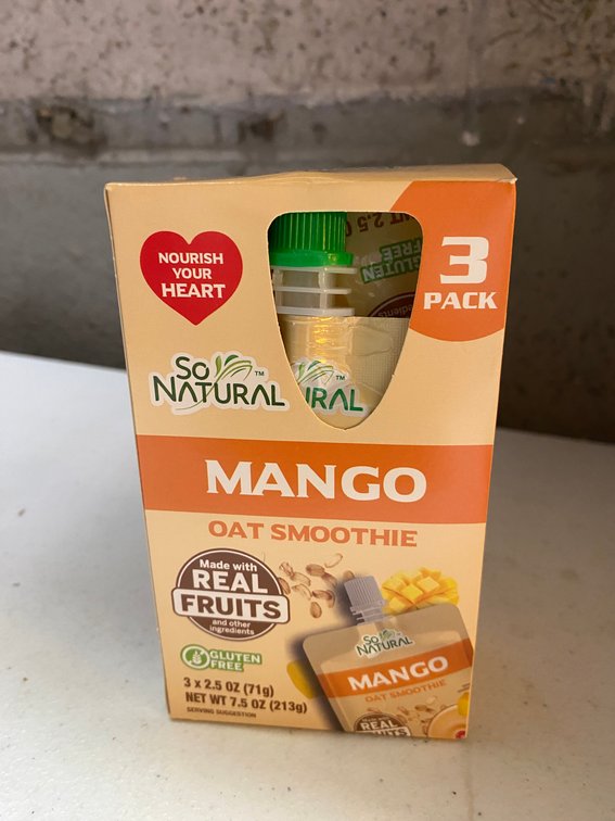 (3x)3pk So Natural Fruit Smoothie Pouches