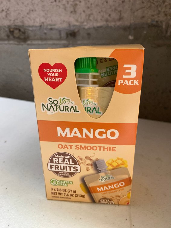 (5x)3pk So Natural Fruit Smoothie Pouches
