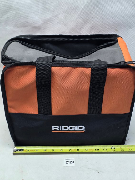 Ridgid Orange and Black Tool Bag with Handles