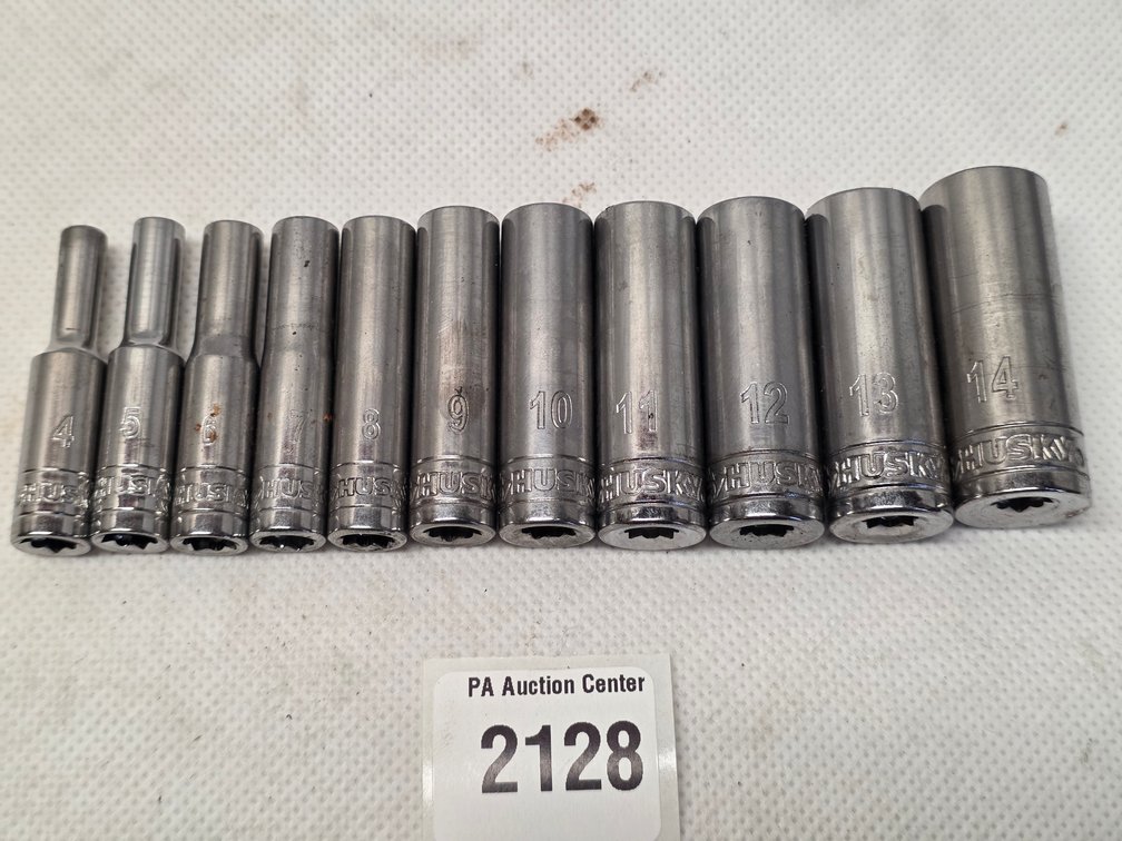 Husky 1/4" Drive Metric Socket Set 4-14mm
