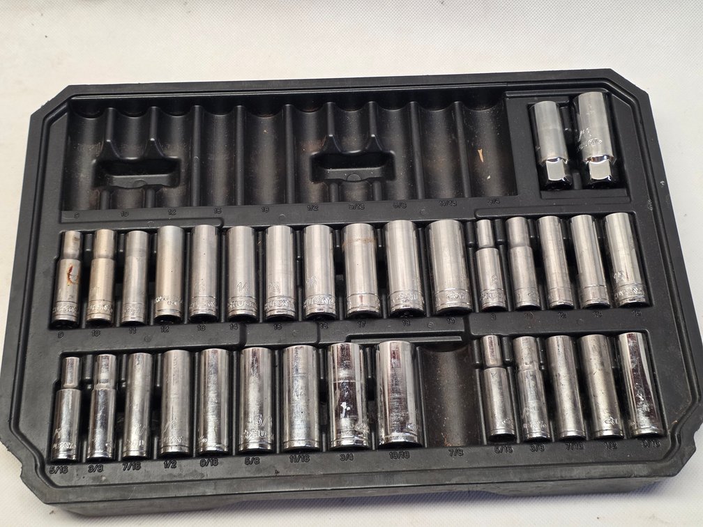 Husky Socket Set in Plastic Storage Case