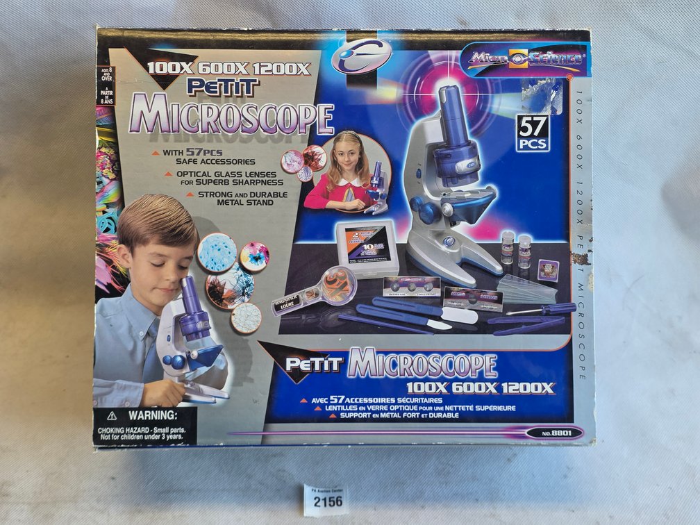 Micro Science Petit Microscope 57-Piece Science Kit