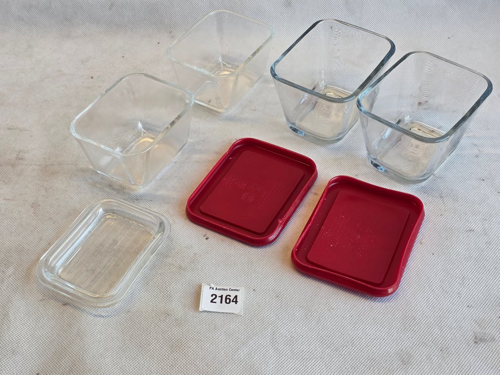 Anchor Hocking Glass Food Storage Containers with Red Lids