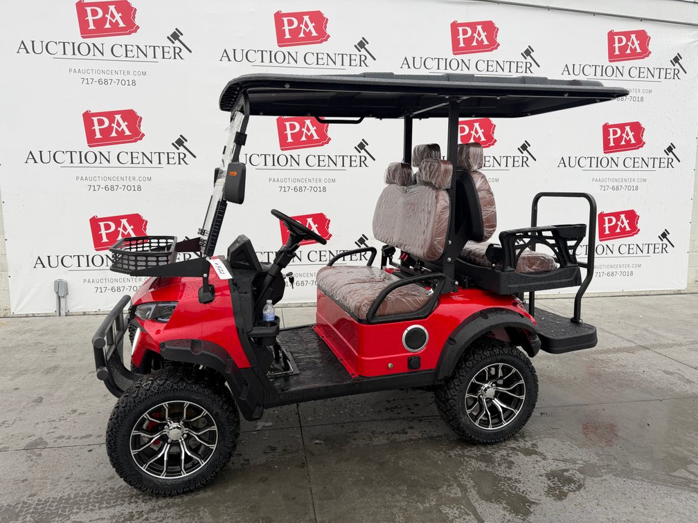 New SDLOOL 60V Electric Golf Cart Red