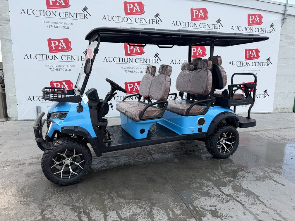 New SDLOOL 60V Electric Golf Cart Sky Blue