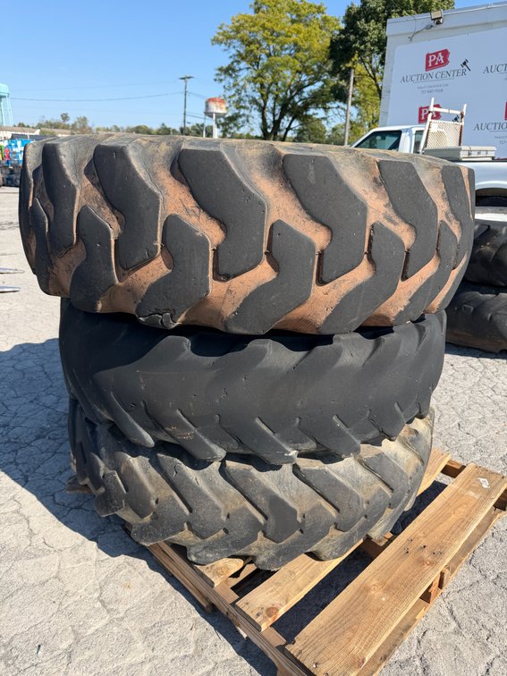 (3) Foam Filled Tires W/ Rims