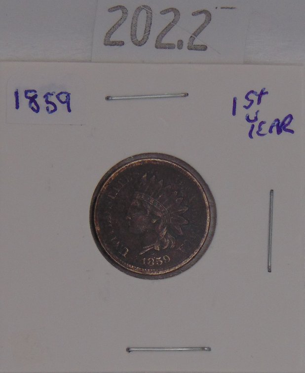 1859 Indian Head Cent (first year).