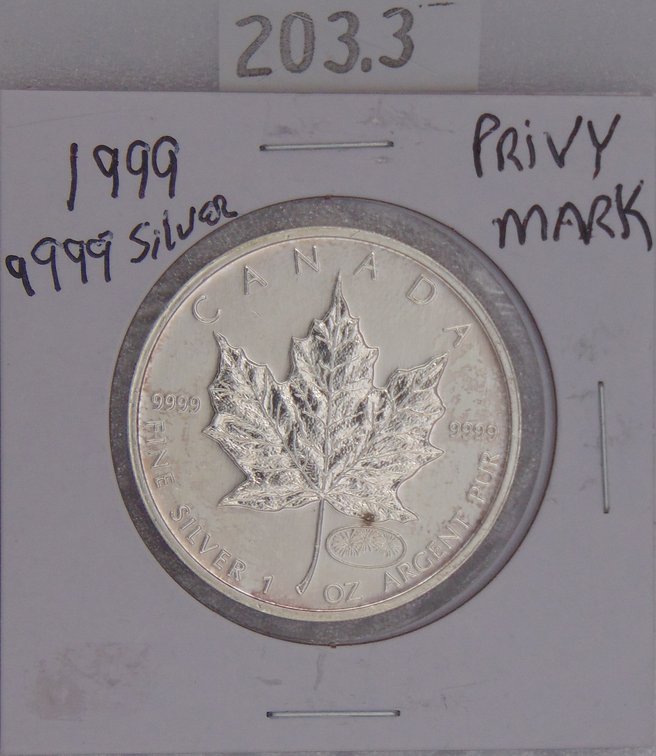 1999-2000 Canada 5 Dollars Maple Leaf.