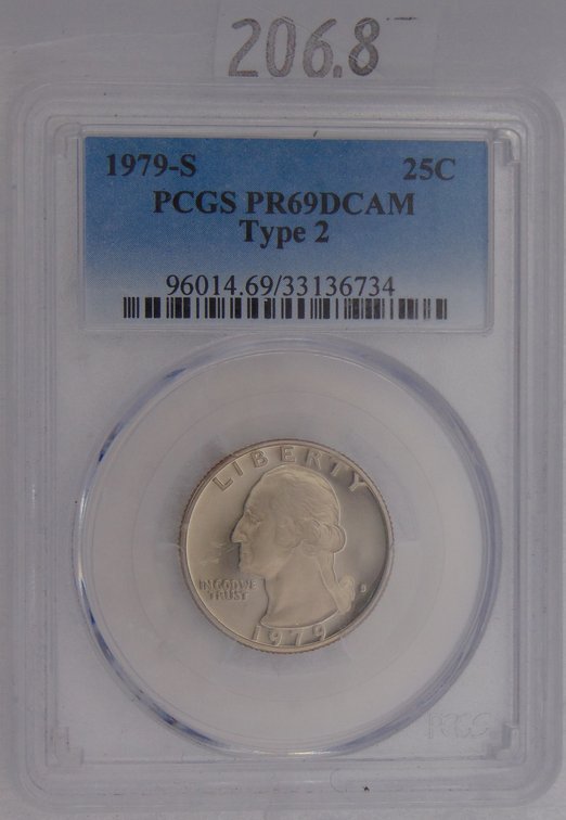 1979-S Washington Quarter PCGS PR69 DCAM Type 2.