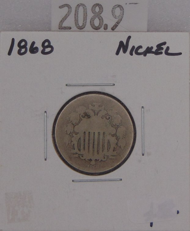1868 Shield Nickel G.
