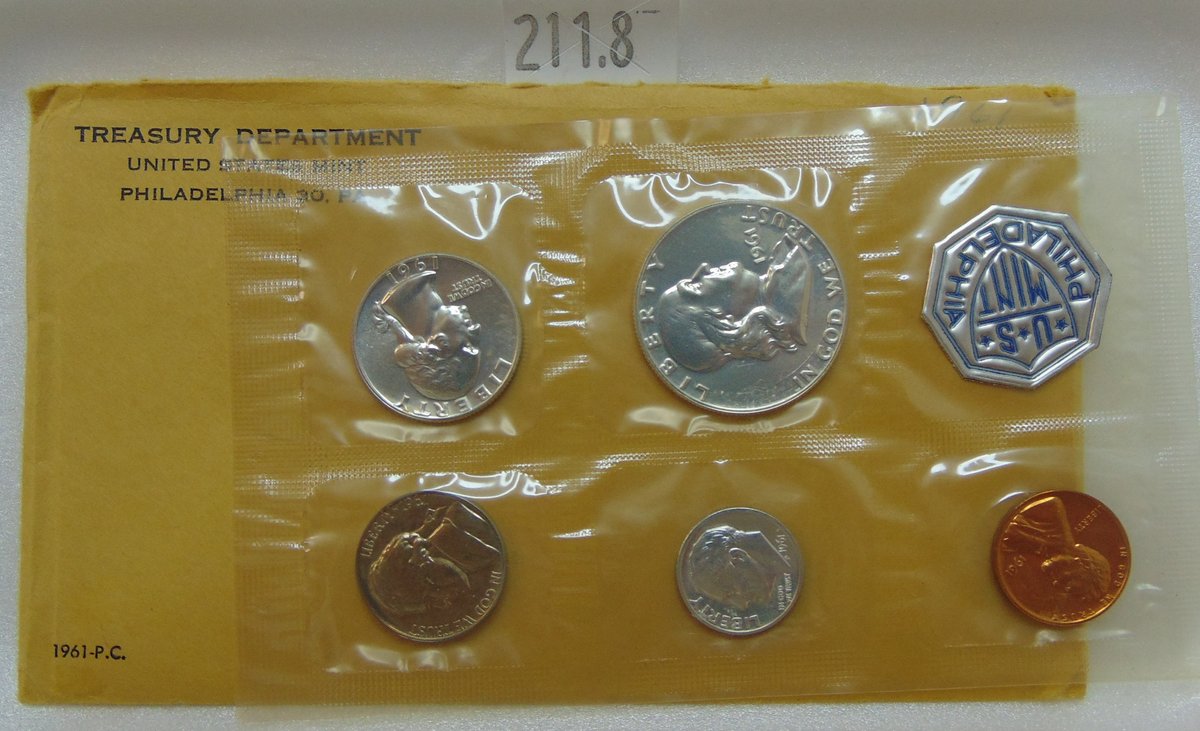 1961 U.S. Proof Set in original envelope (90% Silver).