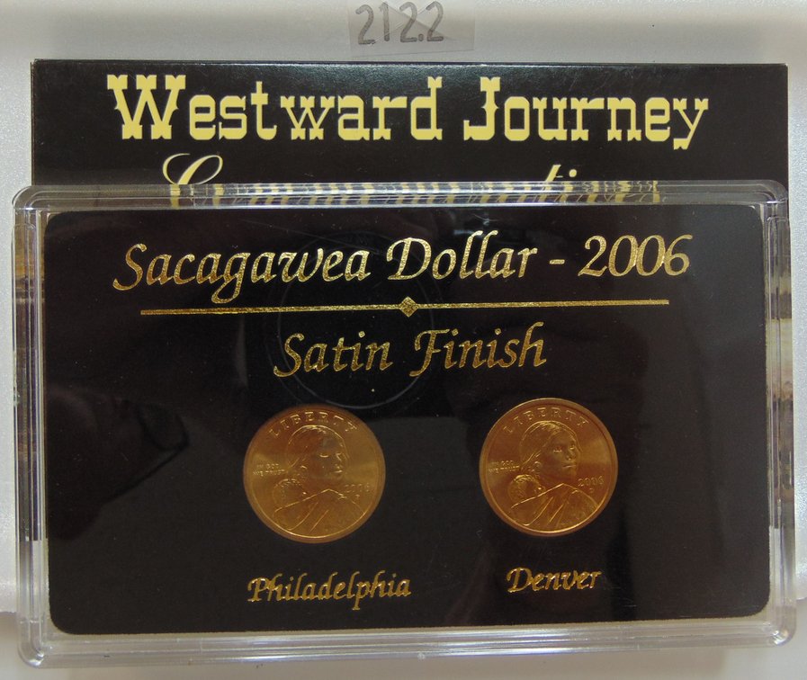 2006 Westward Journey Commemoratives Sacagawea Dollars Satin Finish P &  D.
