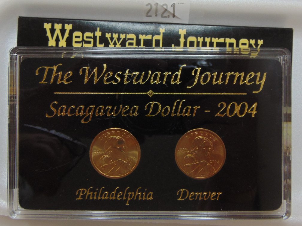 2004 Westward Journey Commemoratives Sacagawea Dollar P &  D.