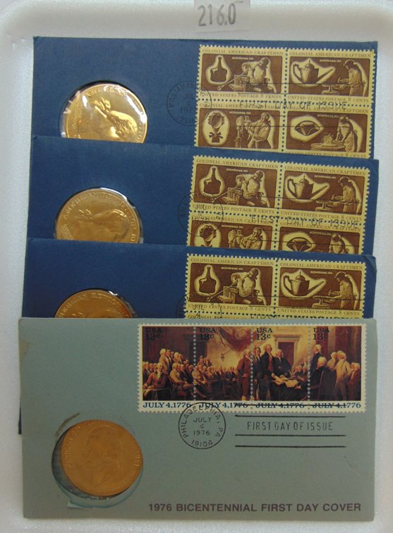 (3) 1972 American Revolution Bicentennial Medals "Sons of Liberty".