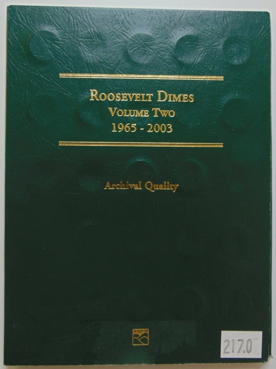 Roosevelt Dimes Volume Two 1965-2003 Littleton Coin Folder Album.