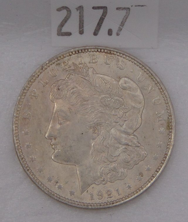 1921 Morgan Dollar AU (last year).