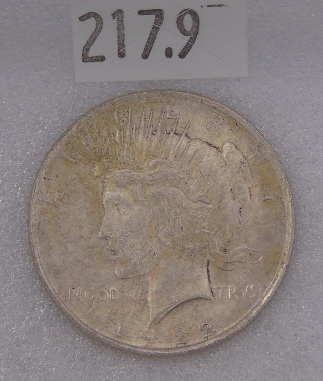 1922 Peace Dollar EF-AU.
