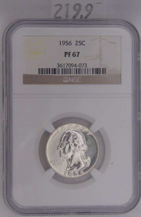 1956 Washington Quarter NGC PF67.