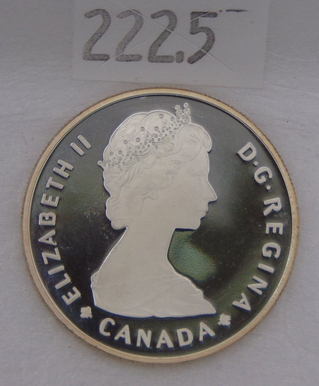 1985 Canada 1 Dollar - Elizabeth II National Parks 23.32 grams of 50% Silver.