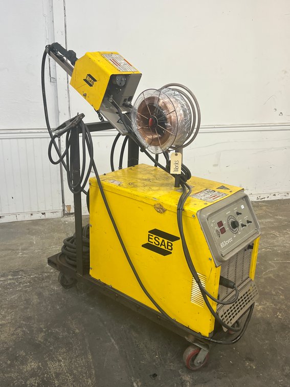 Esab 653CVCC Welder W/ Mig 4HD Wire Feeder